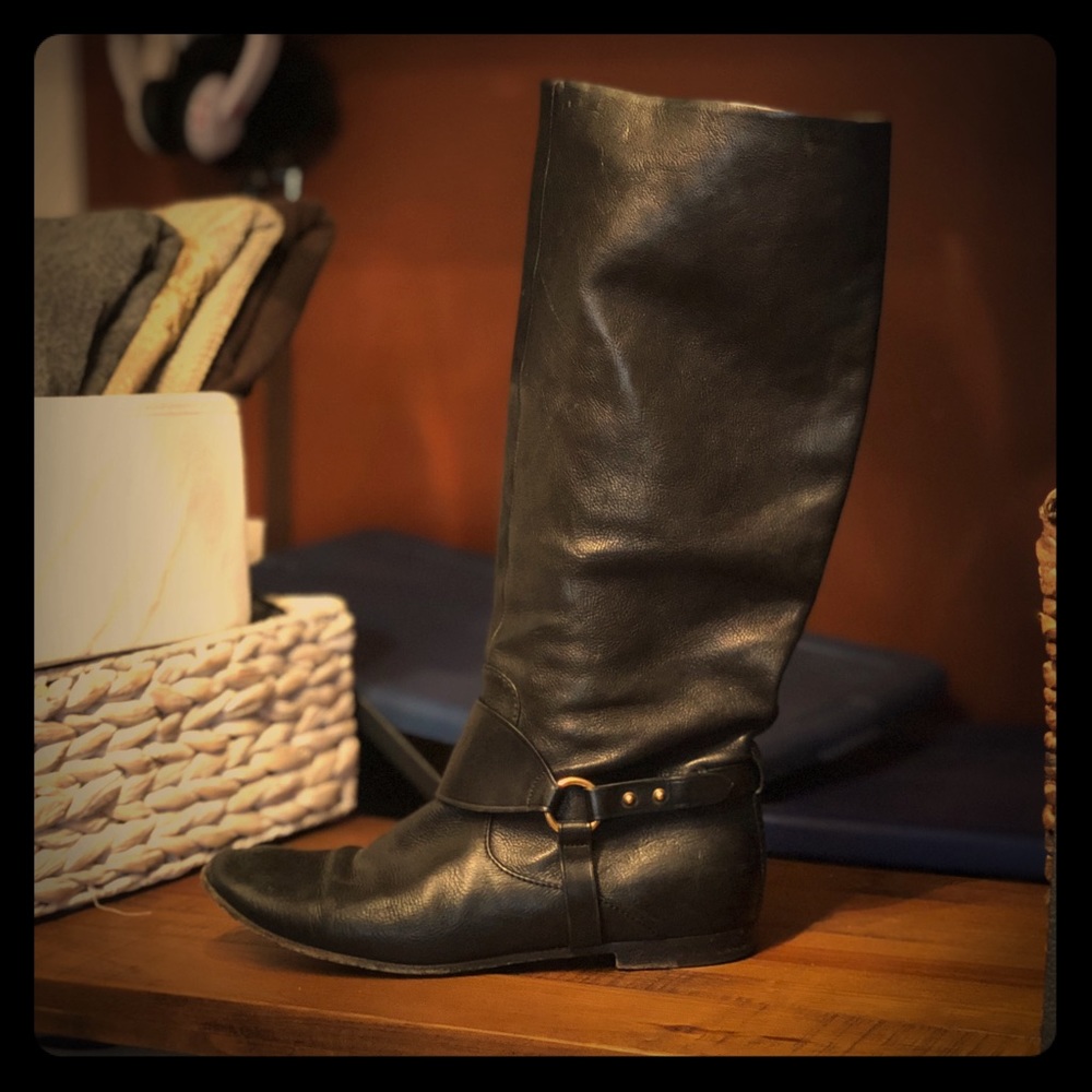 Gucci Hysteria flat riding boots